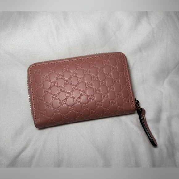 Microguccissima Zip Around Card Case Soft Pink - Picture 3 of 3